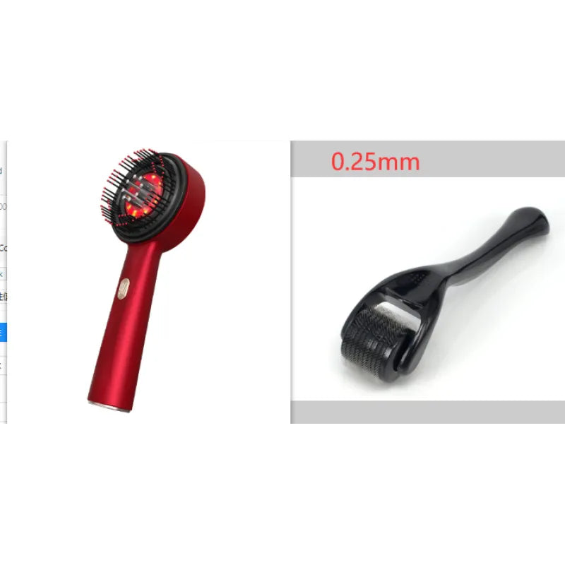 Aura Scalp Comb — 3-gear electric scalp massage comb, product view